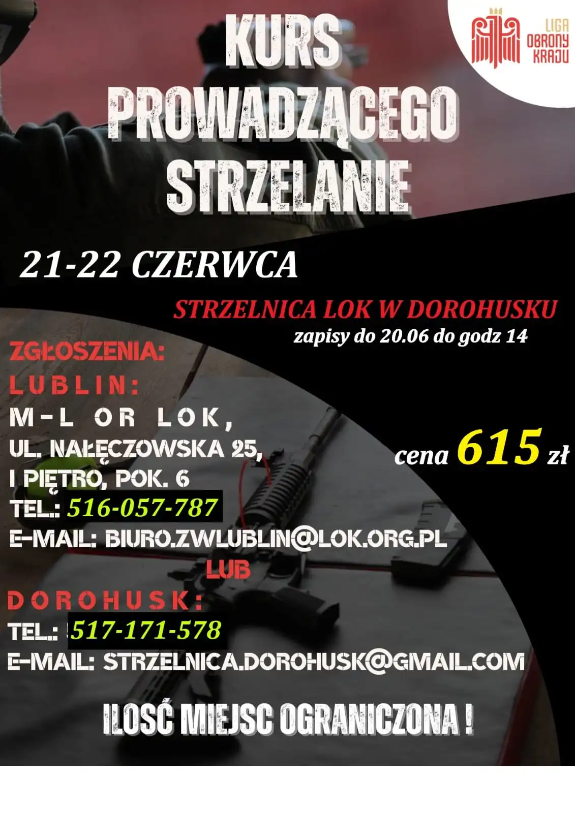 Kurs Prowadzącego Strzelanie – Dorohusk 21–22 czerwca 2025